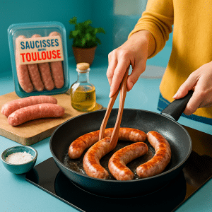 comment cuire des saucisses de toulouse