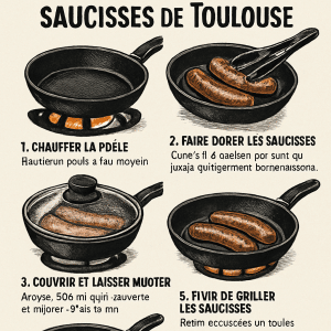 comment cuire des saucisses de toulouse