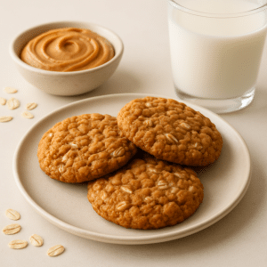 cookies flocons d avoine beurre de cacahuète 3 ingrédients