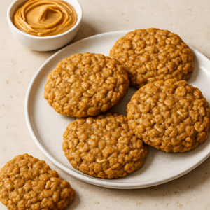 cookies flocons d avoine beurre de cacahuète 3 ingrédients
