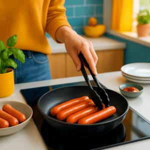cuisson des saucisses de strasbourg