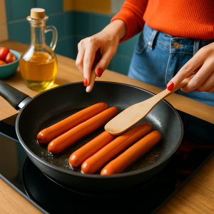 cuisson des saucisses de strasbourg