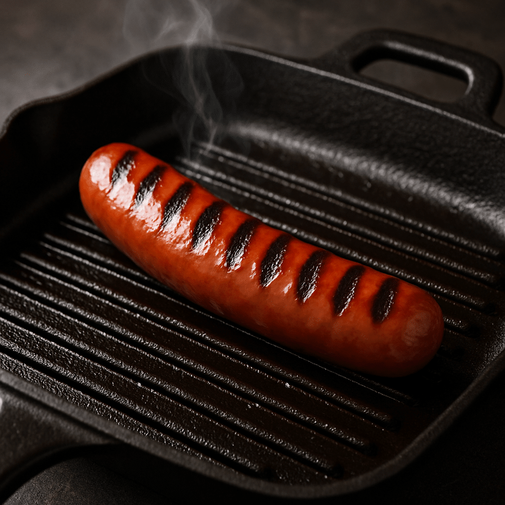 cuisson saucisse fumée