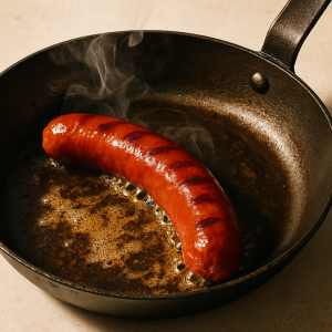 cuisson saucisse fumée