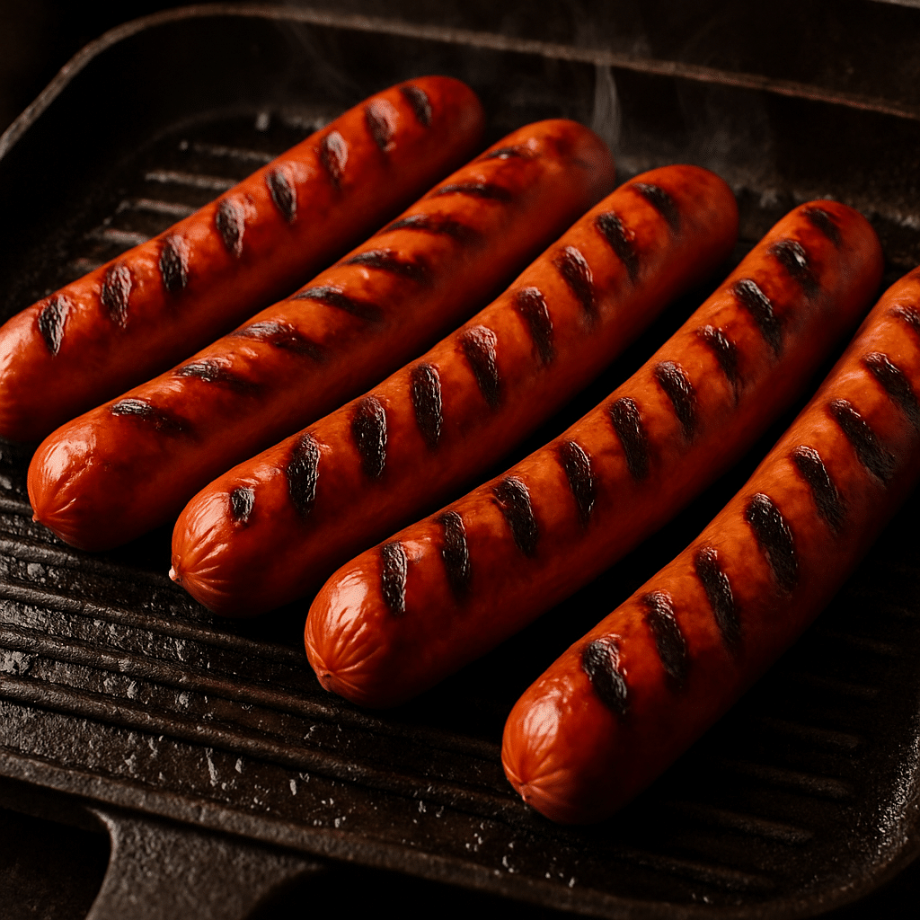 cuisson saucisses fumées