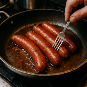 cuisson saucisses fumées