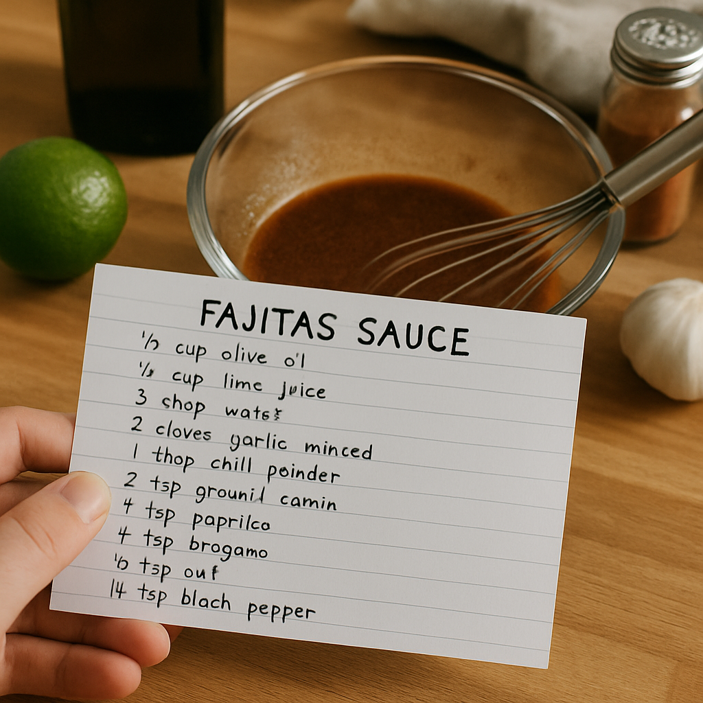 fajitas sauce recipe