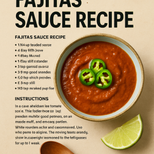 fajitas sauce recipe