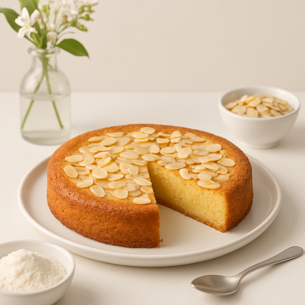 gâteau fondant aux amandes 4 ingrédients​