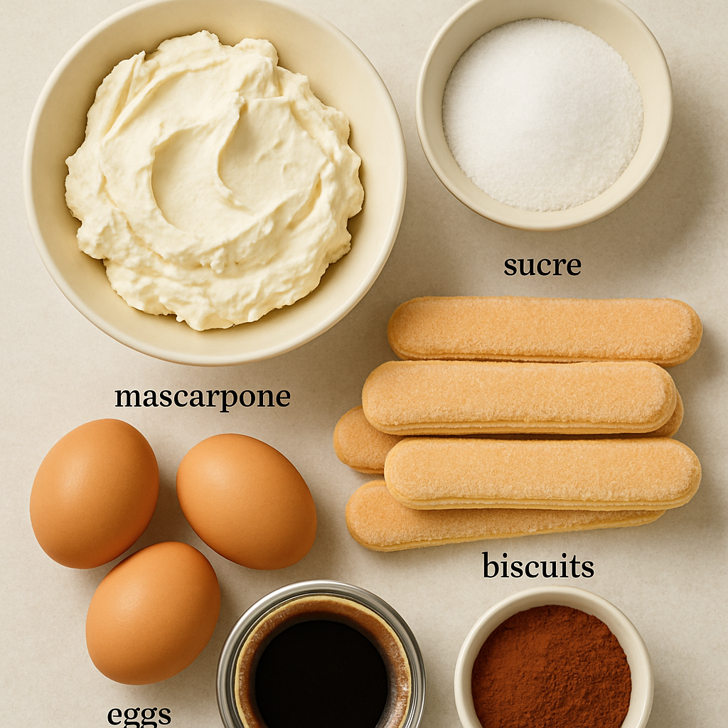 ingrédient du tiramisu