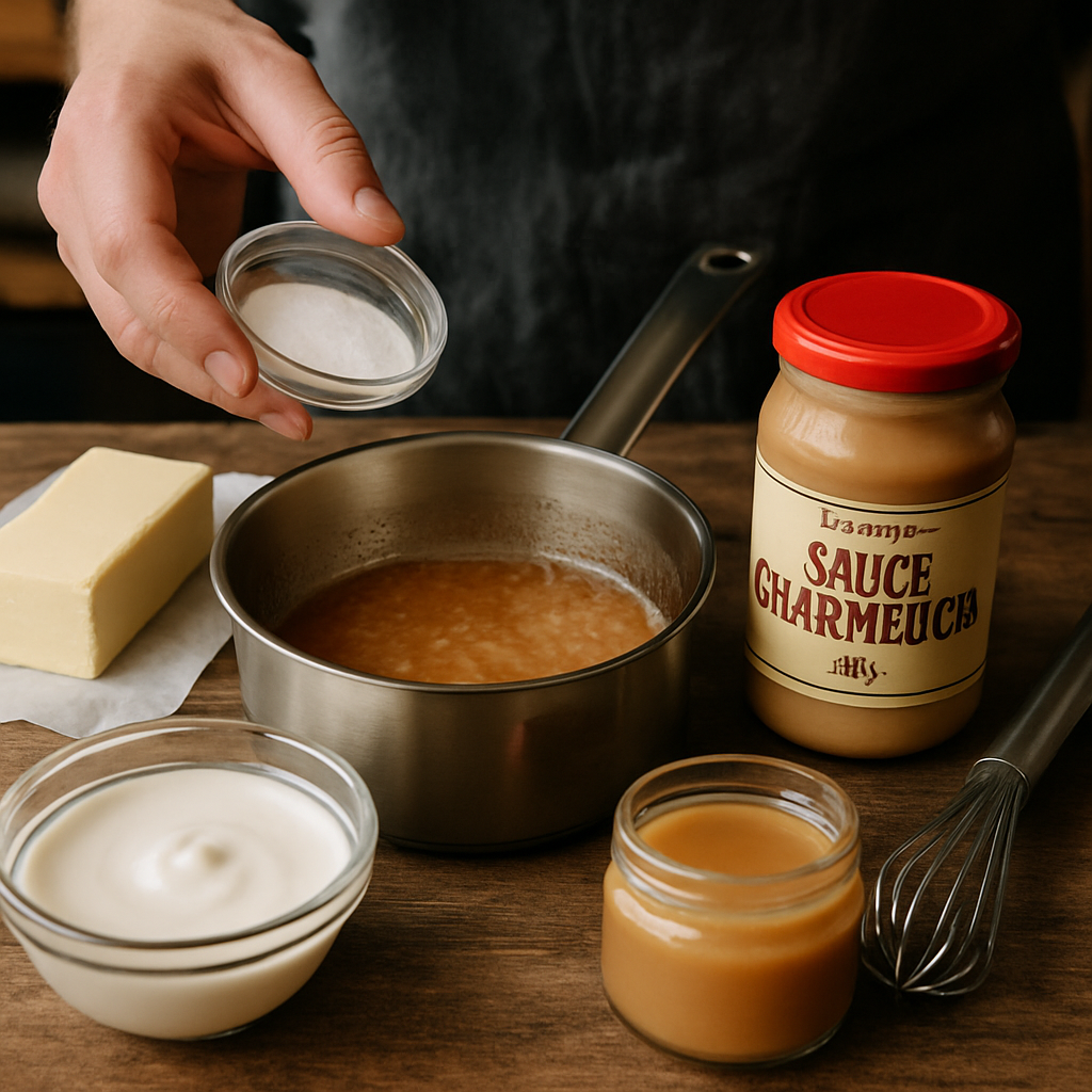 ingrédient sauce charmelcia​