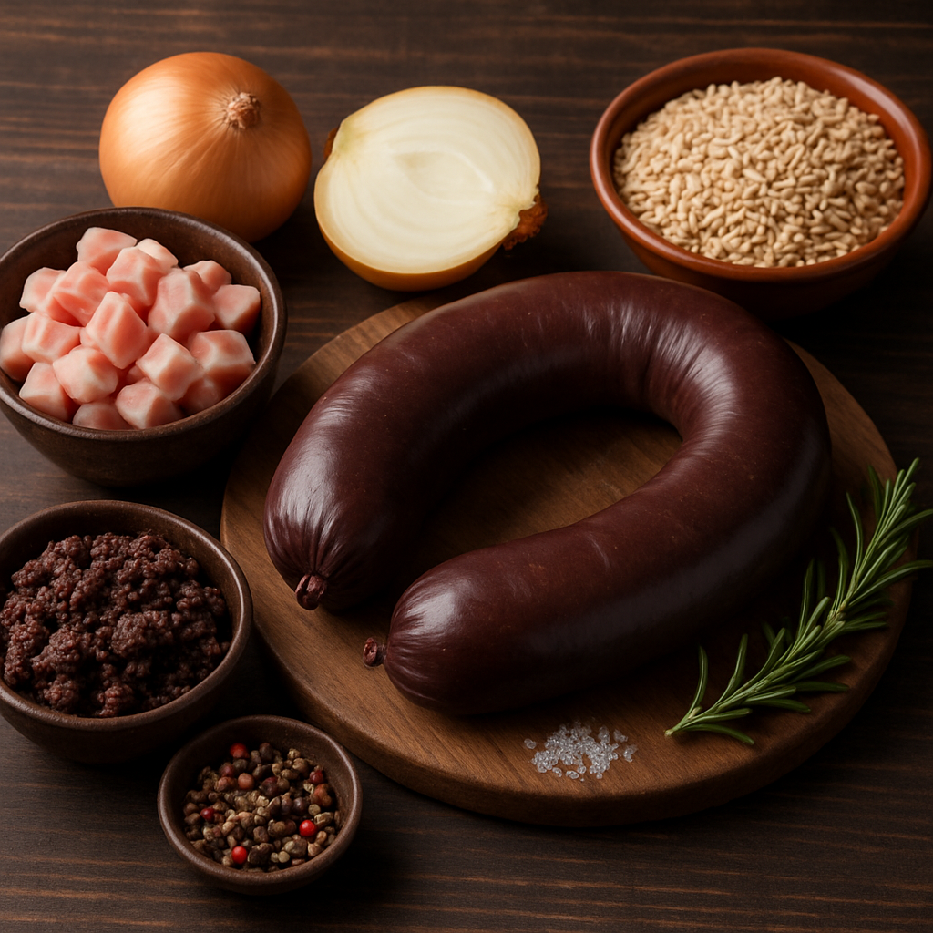 ingrédients boudin noir​