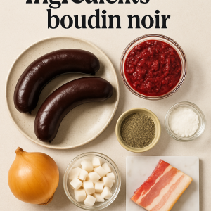 ingrédients boudin noir