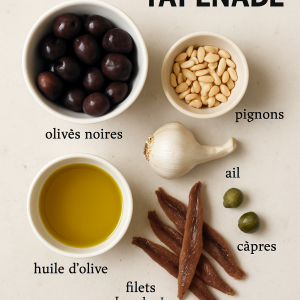 ingrédients de la tapenade