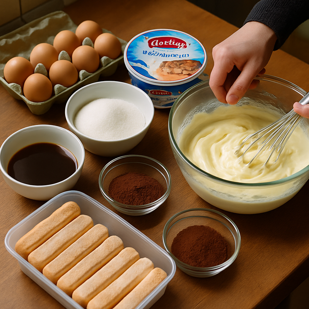 ingrédients pour faire un tiramisu