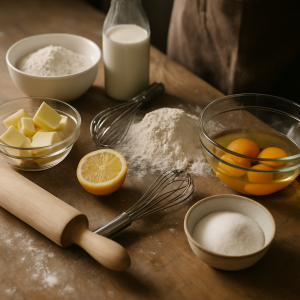 ingrédients pour la patisserie