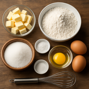 ingrédients pour la patisserie