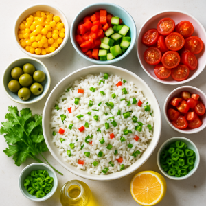 ingrédients salade de riz