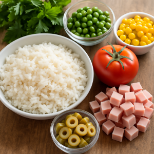 ingrédients salade de riz