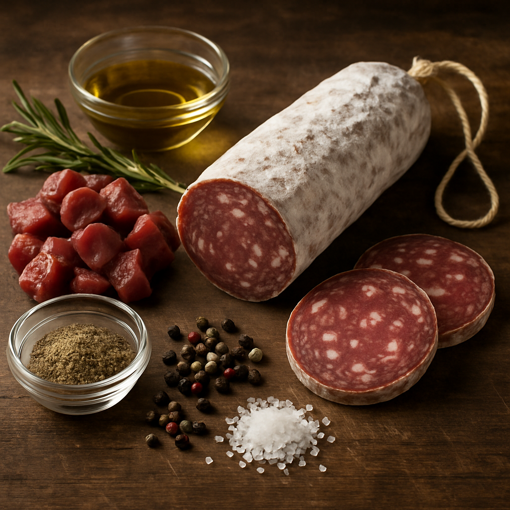 ingrédients saucisson de sanglier​