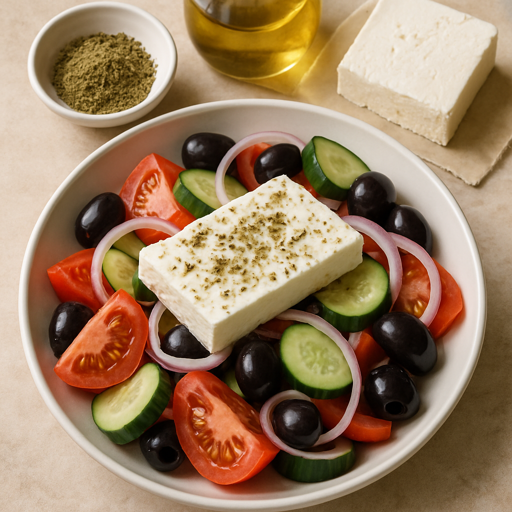 la vraie salade crétoise ingrédient​