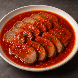 langue de boeuf sauce piquant