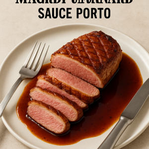 magret de canard sauce porto