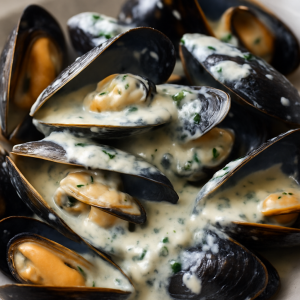 moule sauce roquefort