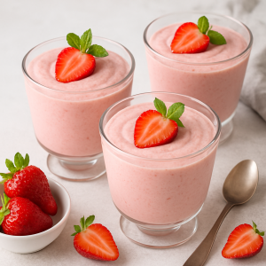 mousse aux fraises 3 ingrédients