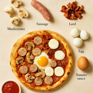 pizza paysanne ingrédients​