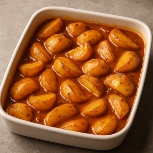 pomme de terre en sauce au four