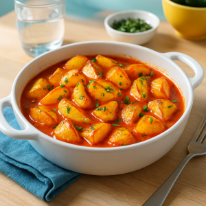 pomme de terre en sauce au four