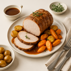 que faire avec un roti de porc