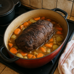 roti de sanglier en cocotte sans marinade - roti sanglier en cocotte