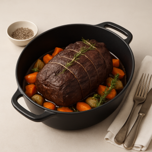 roti de sanglier en cocotte sans marinade - roti sanglier en cocotte